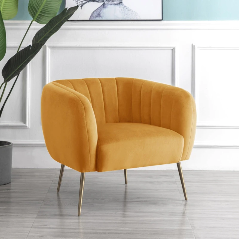 Image of Artemis Home Matilda Accent Chair in Yellow Size: Armchair Yellow Unisex Armchair