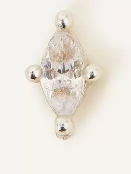 Image of Accessorize Sterling Silver Flatback Helix Earring