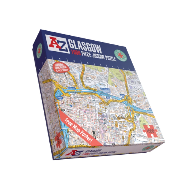 Image of A to Z A to Z Map of Glasgow 1000 Piece Jigsaw Puzzle