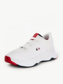 Image of Lacoste Court-Drive 0120 3 Sfa Trainers - White/Navy/Red