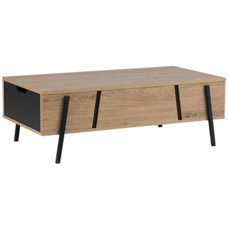 Image of Beliani Coffee Table Blackpool Brown/ Black With Storage