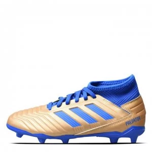 Image of adidas Predator 19.3 Junior FG Football Boots Boys - Gold/Blue/White
