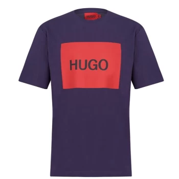 Image of Hugo Boss Dulive Logo T-Shirt Dark Purple Size L Men