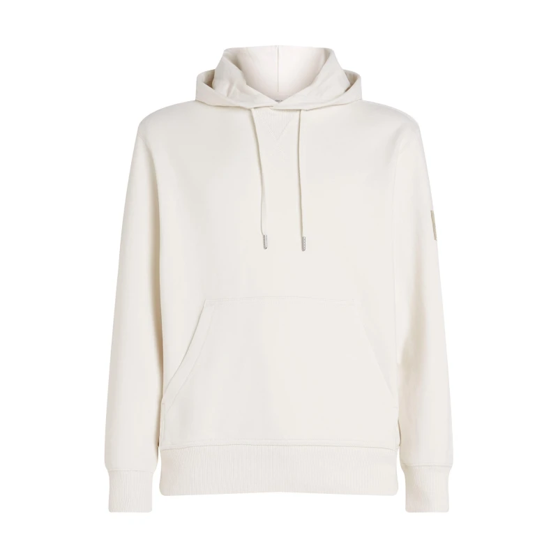 Image of Calvin Klein Jeans Badge Hoodie - Cream Cream L