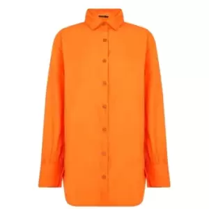 Image of I Saw It First Button Up Shirt - Orange