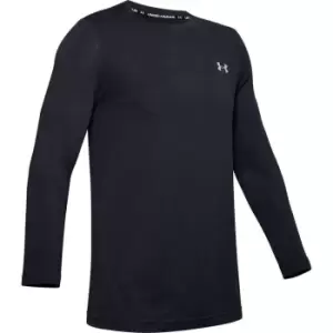 Image of Under Armour Seamless Long Sleeve T Shirt Mens - Black