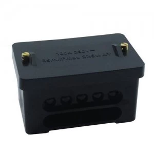 Image of KnightsBridge 2 x 5 Way DP 100A Service Connector Block - Black