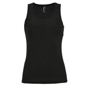 Image of SOLS Womens/Ladies Sporty Performance Sleeveless Tank Top (L) (Black)
