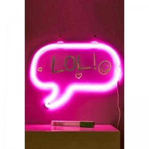 Image of Neon Speech Bubble Frame Light