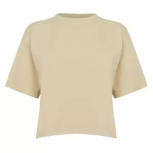 Image of Reebok Cropped T-Shirt Womens - Cream
