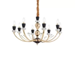 Image of Vanity 8 Light Pendant Light Black