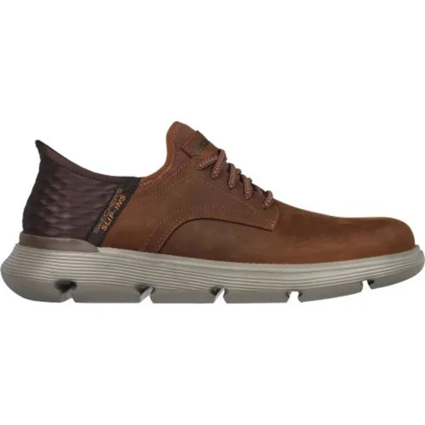 Image of Skechers Mens Slip Ins Garza Gervin Hands Free Shoes - UK 9 Brown male PS3934CDB9