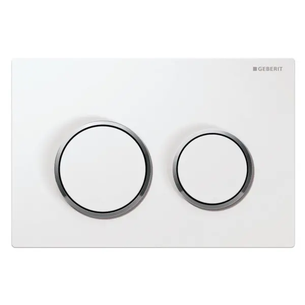 Image of Geberit Kappa21 Flush Plate - White/Chrome