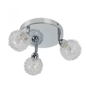 Image of Alambre 3 Way Adjustable Ceiling Light in Chrome