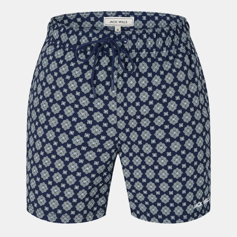 Image of Jack Wills Baroque Swim Shorts - Blue Blue S
