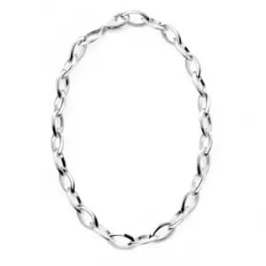 Image of Beginnings Sterling Silver Marquise Chain Necklaces N4227