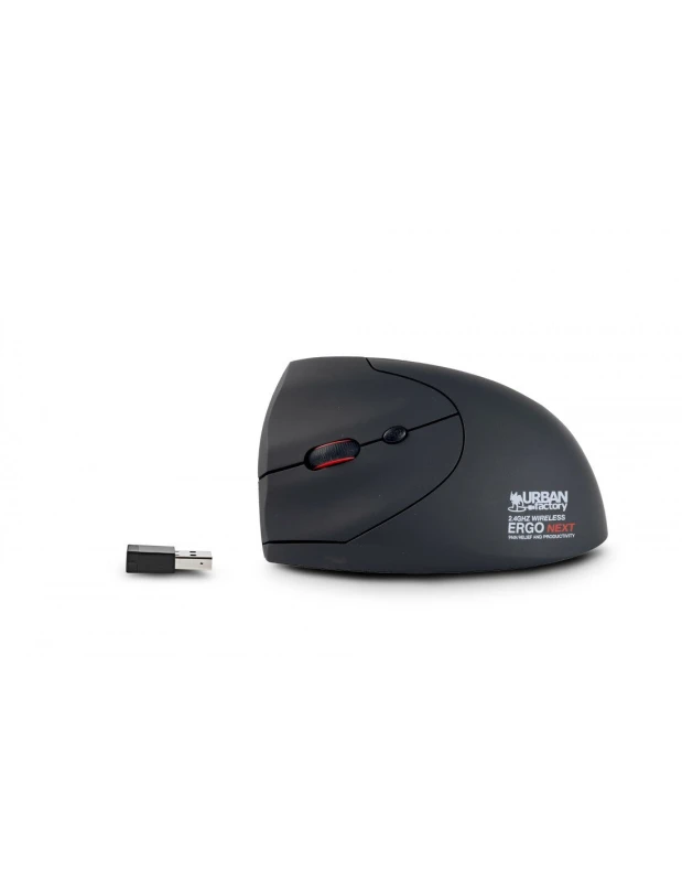 Image of Urban Factory Urban Factory Ergo Next mouse Left-hand RF Wireless + USB Type-A Optical 1600 DPI EML20UF-N