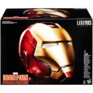 Image of Hasbro Marvel Legends Avengers Iron Man Electronic Helmet (Full-Scale Size)