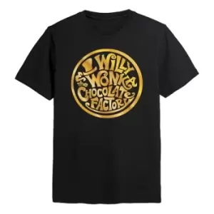 Image of Willy Wonka & the Chocolate Factory T-Shirt Circle Size M
