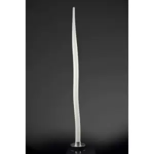 Image of Estalacta 1 Light GU10 Indoor / Outdoor Floor Lamp IP44, silver / opal white