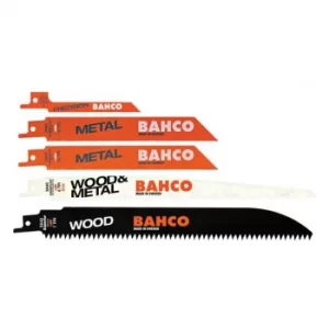 Image of Bahco Sabre Saw Blade Set, 5 Piece