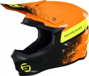 Image of Shot Furious Roll Kids Motocross Helmet, yellow-orange Size M yellow-orange, Size M