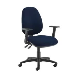Image of Dams MTO Jota High Back Operator Chair with Adjustable Arms - Curacao Blue