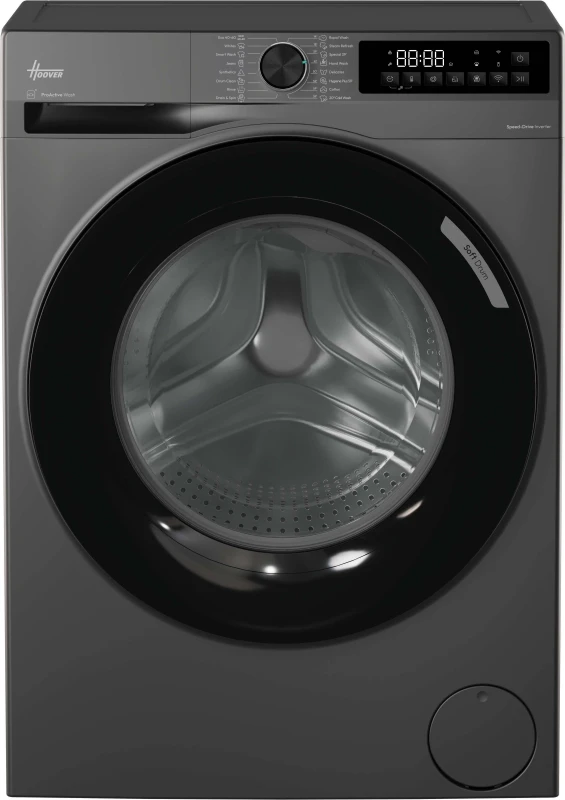 Image of Hoover Pro Wash Series 3 HBR 410BL8G-80 10KG WiFi Connected Washing Machine with 1400 rpm - Graphite - A Rated