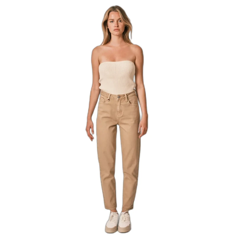 Image of F.A.M. Paris Womens jeans F.A.M. Paris Polly Beige Female 28