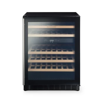 Image of Rangemaster 60cm Wide Dual Zone Wine Cooler - Black