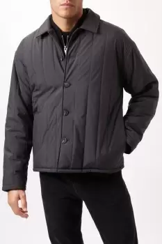 Image of Quilted Vertical Panel Jacket