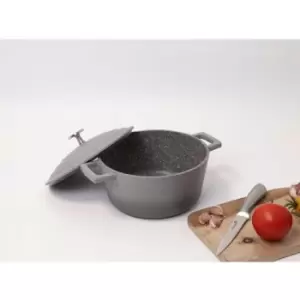Image of MasterClass Cast Aluminium 2.5 Litre Casserole Dish - Ombre Grey