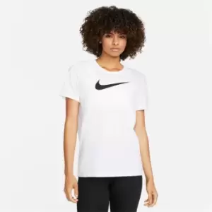 Image of Nike Dri-FIT Swoosh Womens T-Shirt - Red
