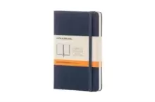Image of Moleskine Sapphire Blue Pocket Ruled Notebook Hard