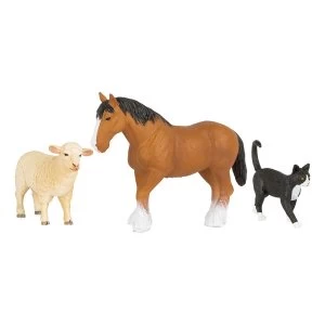 Image of Legler - Small Foot Woodfriends Farm Animals Toy Figures Set