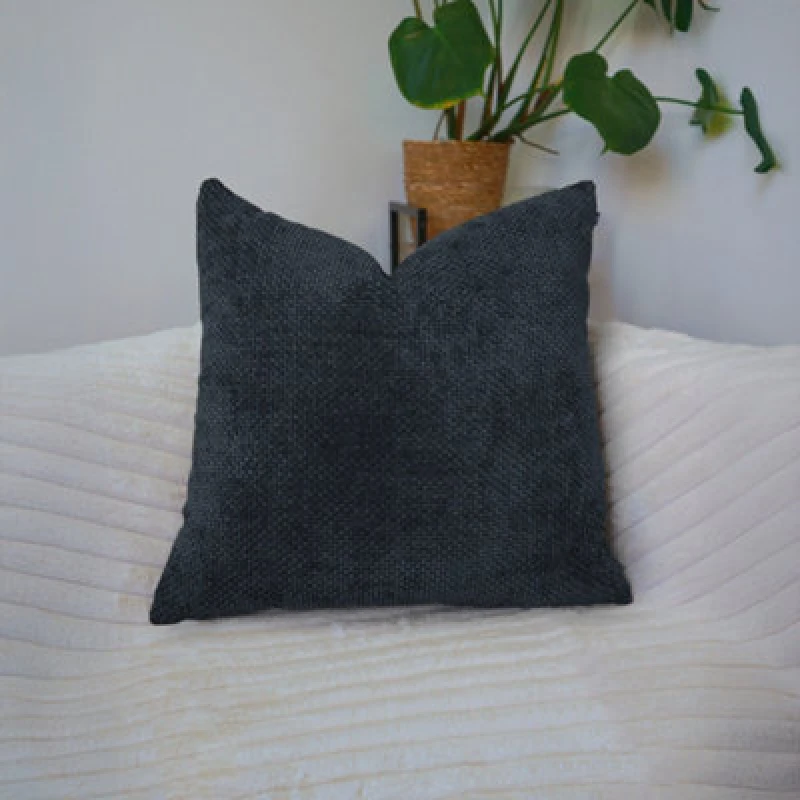 Image of rucomfy Beanbags Rucomfy Waffle 50X50Cm Cushion - Navy Soft Decorative Throw Pillow For Sofa & Bed