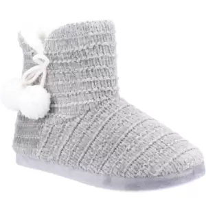 Image of Divaz Womens Saturn Knitted Luxury Weave Bootie Slippers UK Size 8-10