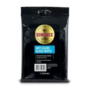 Image of Simoniz Screenies Glass Wipes Pack 20 - SWPS0013A