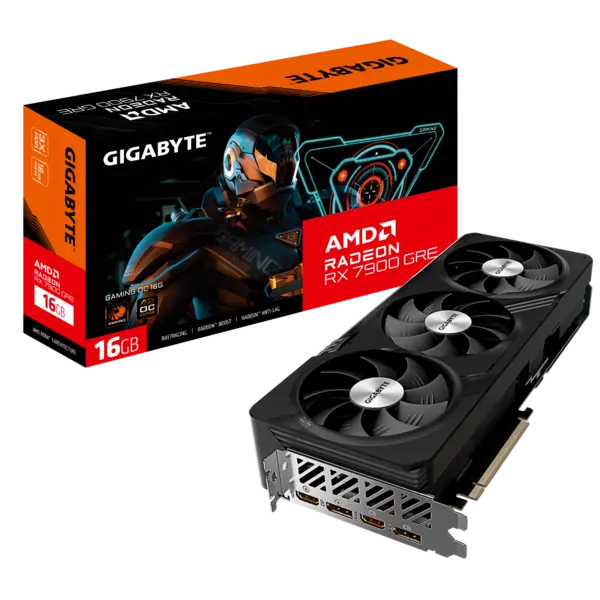 Image of Gigabyte Radeon RX 7900 GRE GAMING OC 16G Graphics Card - GV-R79GREGAMING OC-16GD