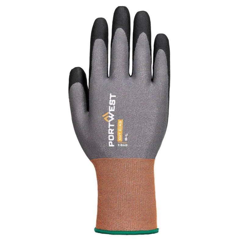 Image of Portwest CT21 - CT Cut C Nitrile Gloves in Grey Size: 10 Grey Unisex 10