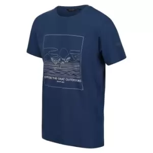 Image of Regatta Cline VII Short Sleeve Tshirt - Blue