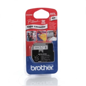 Image of Brother MK221SBZ Original P-touch Black on White Tape 9mm x 4m