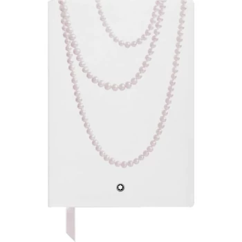 Image of Mont Blanc - Notebook #146 - Small, Ladies Edition Pearl, White, Lined - Notebooks - White