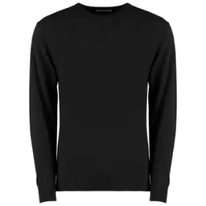 Image of Kustom Kit Mens Arundel Crew Neck Sweater (M) (Black)
