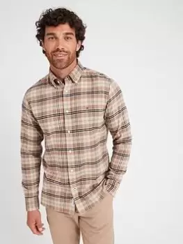 Image of Tommy Hilfiger Brushed Tartan Print Shirt - Multi , Multi, Size S, Men