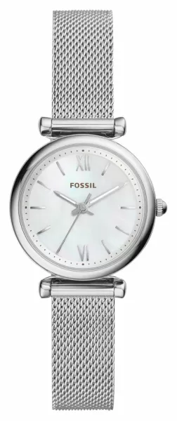 Image of Fossil ES4432 Womens Carlie Mini Mother Of Pearl Dial Watch