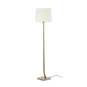 Image of Rem Floor Lamp Round Tappered Shade White, E27