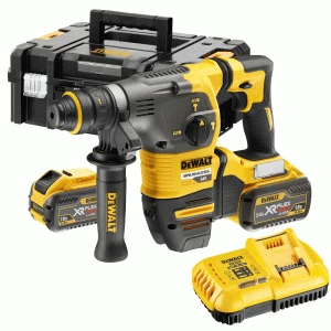 Image of DEWALT DCH334 54v XR Cordless FLEXVOLT SDS Hammer Drill 2 x 9ah Li-ion Charger Case
