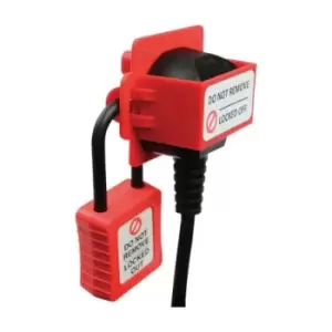 Image of Martindale 1 Lock 6mm Shackle PP Padlockable Power Outlet Locking System