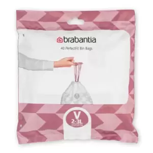 Image of Brabantia PerfectFit Dispenser Bags - Pack V - 2-3L (40 Pack)